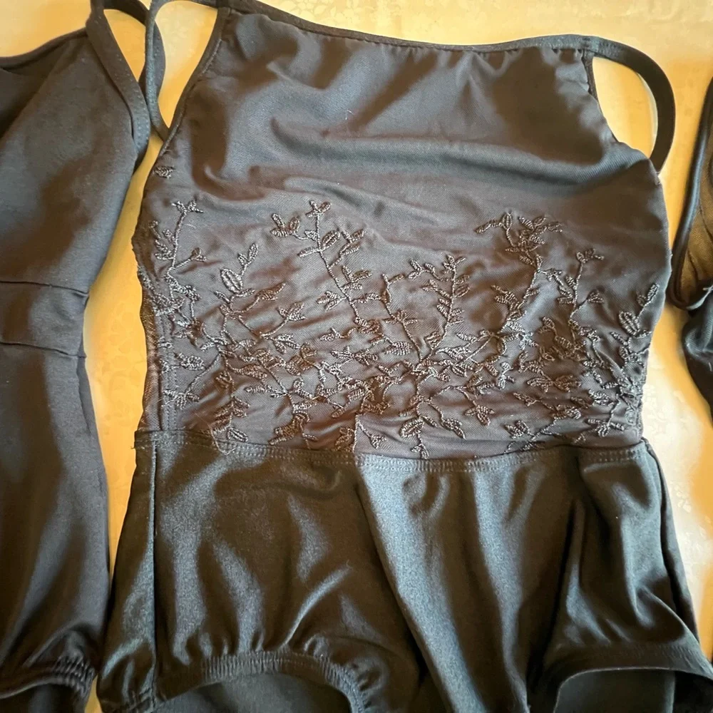 3 Dance Leotards Black size small - Picture 4 of 5